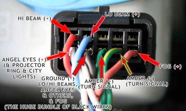 Headlight Wiring Color Code