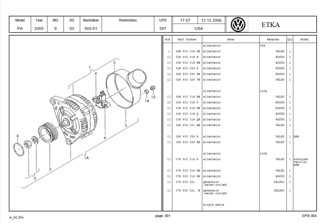 Alternator Interchange Forums